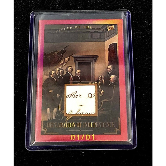 Authentic Piece of the Declaration of Independence 1/1 One of a Kind - Picture 1 of 4